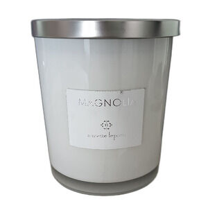 Nanette Lepore Magnolia White Candle with Silver Lid